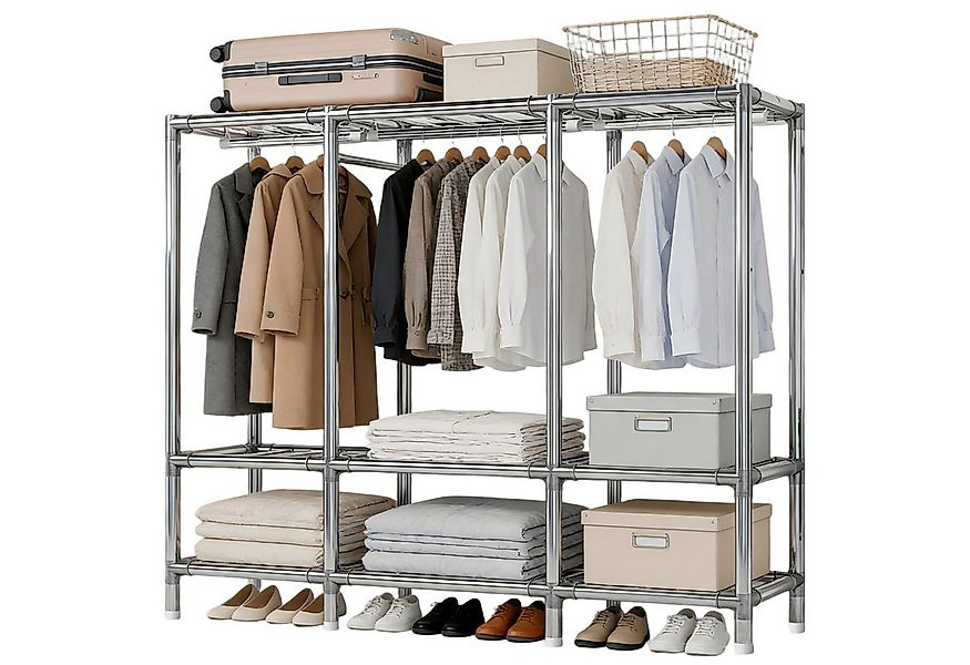 Toomoke Stoffschrank Kleiderschrank Stoffschrank, 170x165x45cm, Metall (mit günstig online kaufen