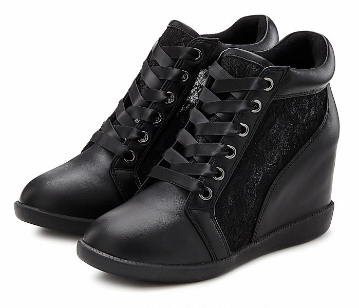LASCANA Sneaker "Freizeitschuh, Halbschuh, Keilstiefelette, Stiefelette" mi günstig online kaufen