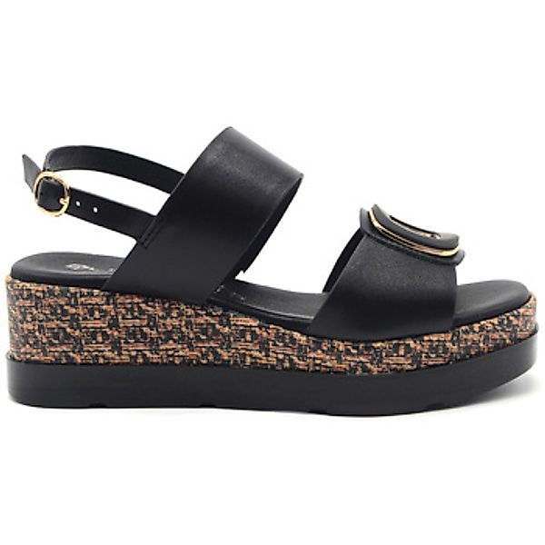 Quuio  Sandalen sandalo in pelle con doppia fascia günstig online kaufen