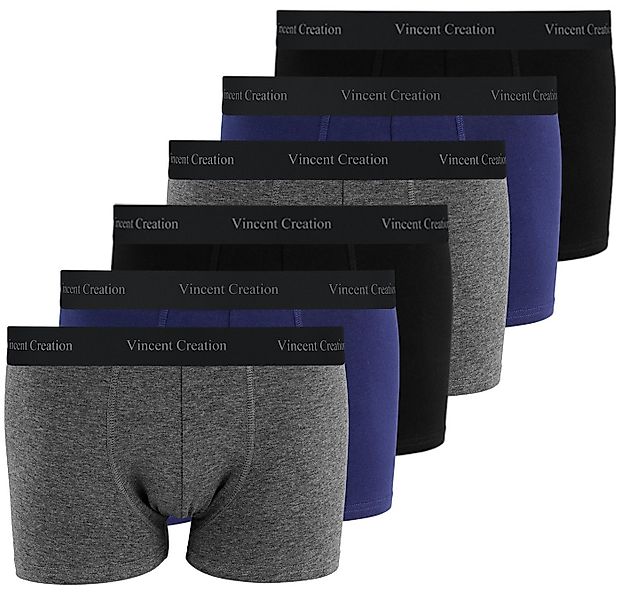 Vincent Creation® Boxershorts (6-St) angenehm stretchiger Baumwollmix günstig online kaufen