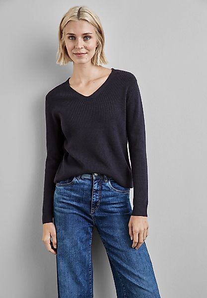 STREET ONE Strickpullover aus Feinstrick günstig online kaufen