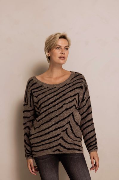 Zhrill Strickpullover ZHNINA ZEBRA mit Animal-Streifen-Print, günstig online kaufen