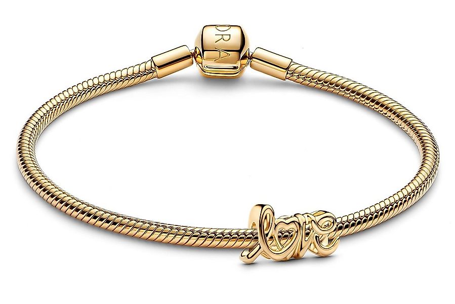 Pandora Charm-Armband Geschenkset Damen-Handgeschriebene Liebe Goldfarben günstig online kaufen