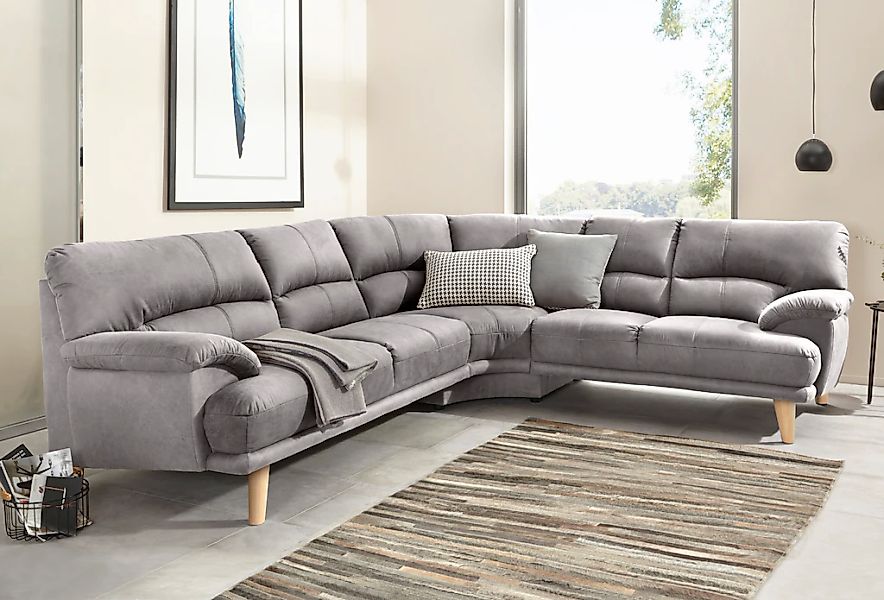 TRENDMANUFAKTUR Polsterecke "Cecilia, italienisches Designsprache, modern u günstig online kaufen