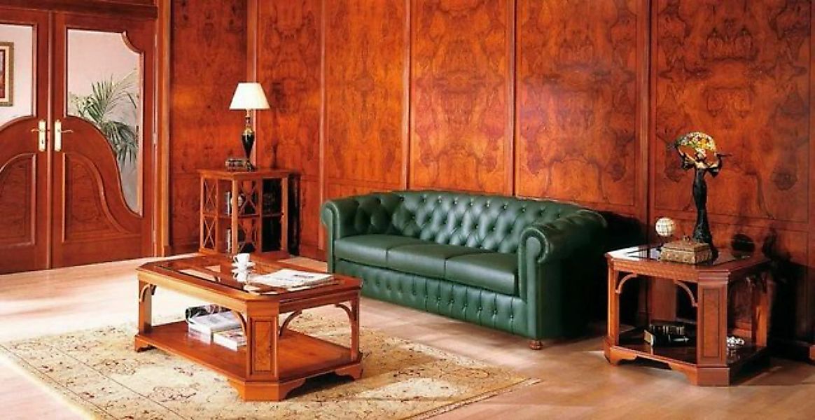 JVmoebel 3-Sitzer Chesterfield Design Polster Couch Leder Sofa Garnitur Sof günstig online kaufen