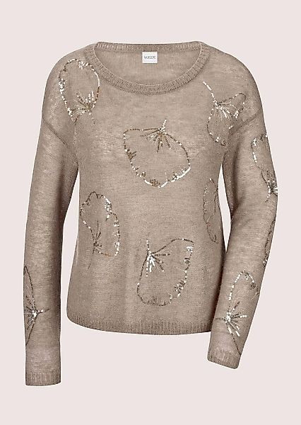 MADELEINE Longpullover "Pullover Rundhals-Pullover mit Pailletten" günstig online kaufen