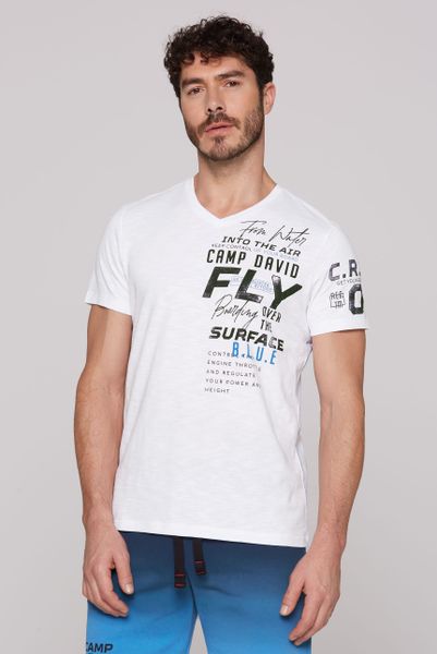 CAMP DAVID V-Shirt aus Baumwolle günstig online kaufen