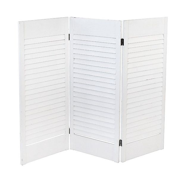 Grafelstein Dekoobjekt Fensterparavent CLOSED weiß shabby mit Lamellen Hamp günstig online kaufen