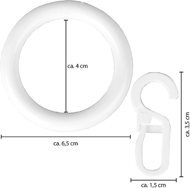 Bestlivings Gardinenstange, 1-läufig, Gardinenring - silber - Ø40mm, Gardin günstig online kaufen