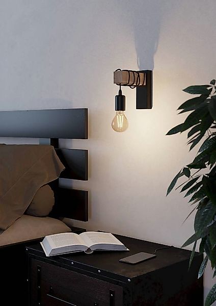 EGLO Wandleuchte TOWNSHEND, ohne Leuchtmittel, Wohnzimmer, günstig online kaufen