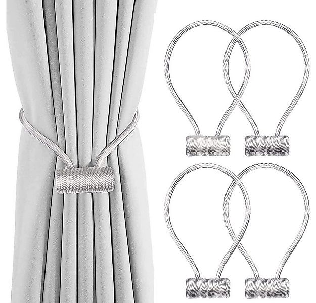 zggzerg Raffhalter 4 Stück Magnetische Vorhang Raffhalter, Gardinen Halter günstig online kaufen