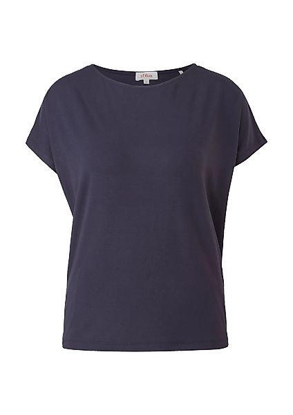 s.Oliver T-Shirt mit Markenlabel günstig online kaufen