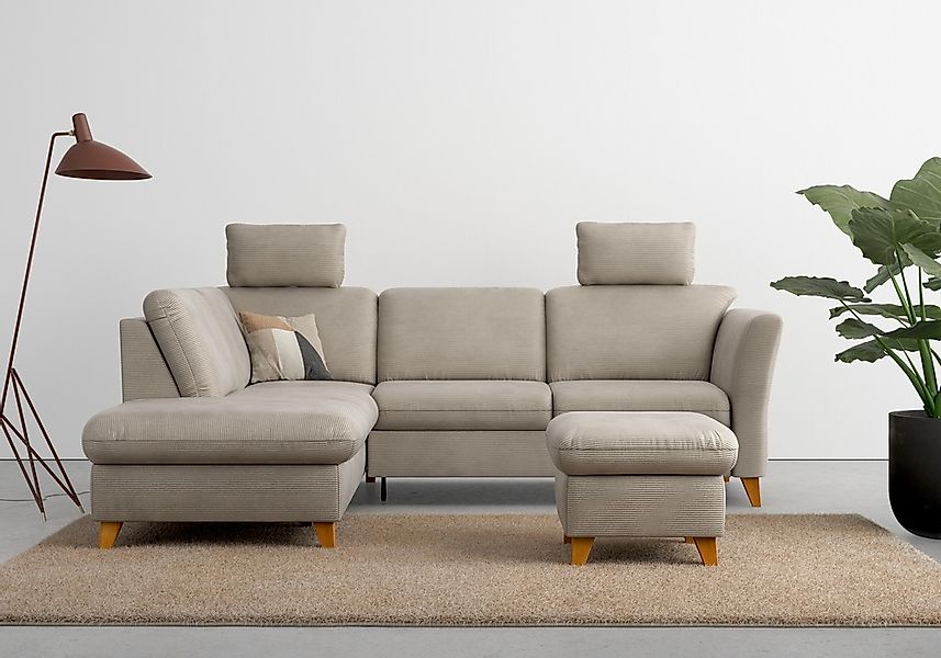 Home affaire Ecksofa "Trelleborg L-Form" wahlweise mit Bettfunktion und Bet günstig online kaufen