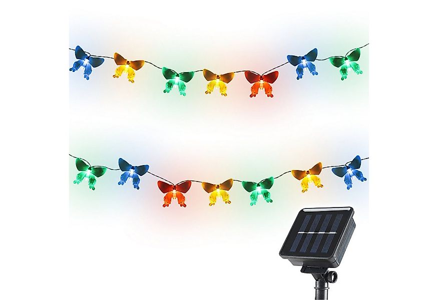 Salcar LED Solarleuchte Solarleuchten Garten Schmetterlinge Lichterkette We günstig online kaufen
