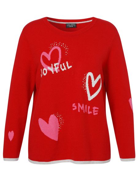 VIA APPIA DUE Strickpullover mit eingestrickten günstig online kaufen