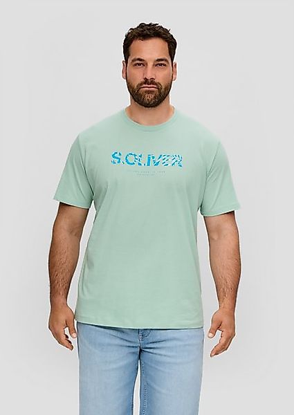 s.Oliver Kurzarmshirt T-Shirt mit Frontprint Artwork günstig online kaufen