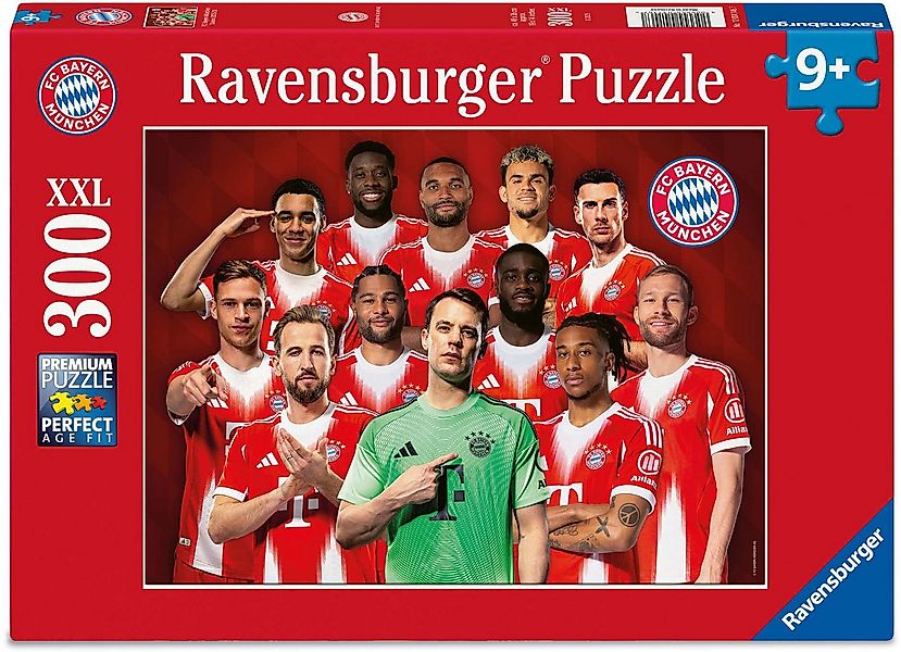 Ravensburger Puzzle 300 Teile Kinder Puzzle XXL FC Bayern Saison 2025/2026 günstig online kaufen