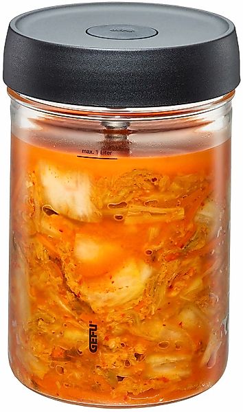 GEFU Fermentationsglas "NATIVO" Set, Glasbehälter, Deckel mit Ventil, Besch günstig online kaufen