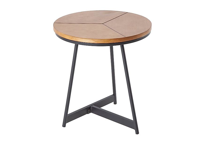 riess-ambiente Beistelltisch OAK ELEGANCE Ø45cm natur / schwarz (Einzelarti günstig online kaufen