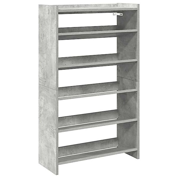 vidaXL Schuhregal Betongrau 60x25x100 cm Holzwerkstoff 859872 günstig online kaufen