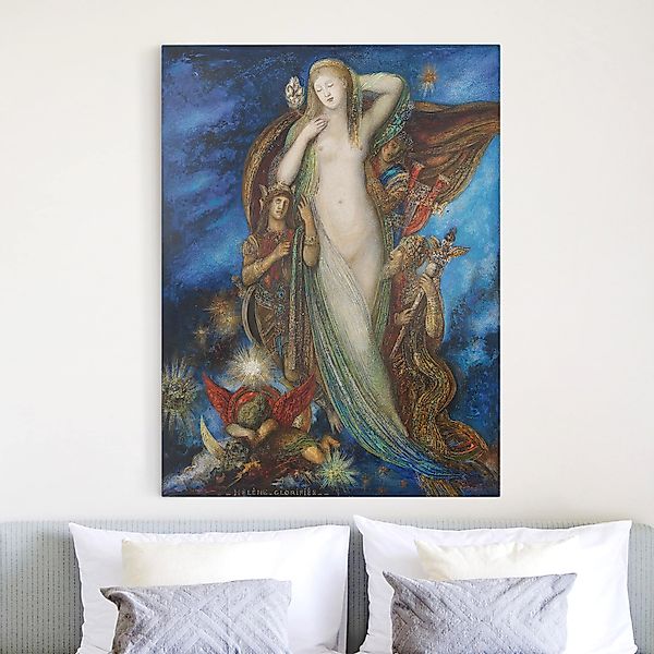 Leinwandbild - Hochformat Gustave Moreau - Verherrlichung Helenas günstig online kaufen