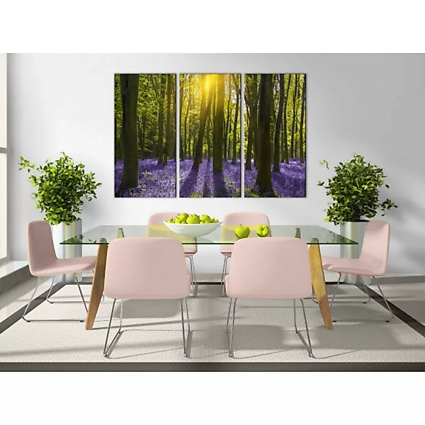 Wandbild Hyacinth Field (3 Parts) XXL günstig online kaufen