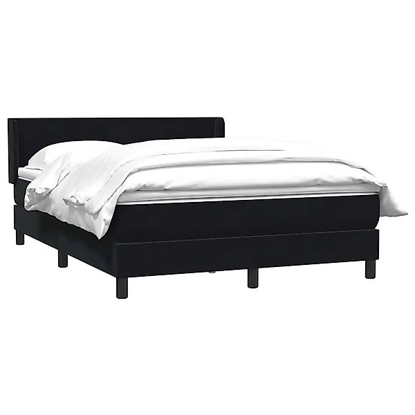 vidaXL Boxspringbett mit Matratze Schwarz 160x210 cm Samt 3317951 günstig online kaufen