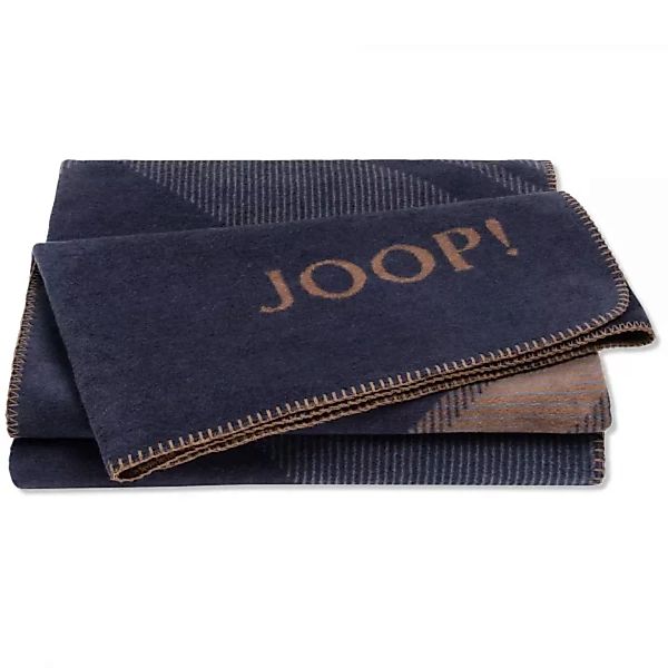 JOOP! Wohndecke Checks - Größe: 150x200 cm - Farbe: Marine-Karamell günstig online kaufen