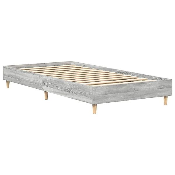 vidaXL Bettgestell Grau Sonoma 90 x 200 cm Holzwerkstoff 861053 günstig online kaufen