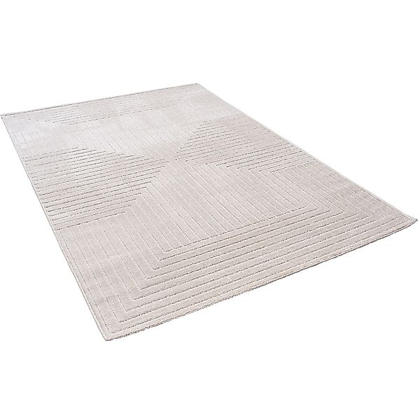 Pergamon In & Outdoor Teppich Flachgewebe Classy Creme Karo 80x150cm günstig online kaufen