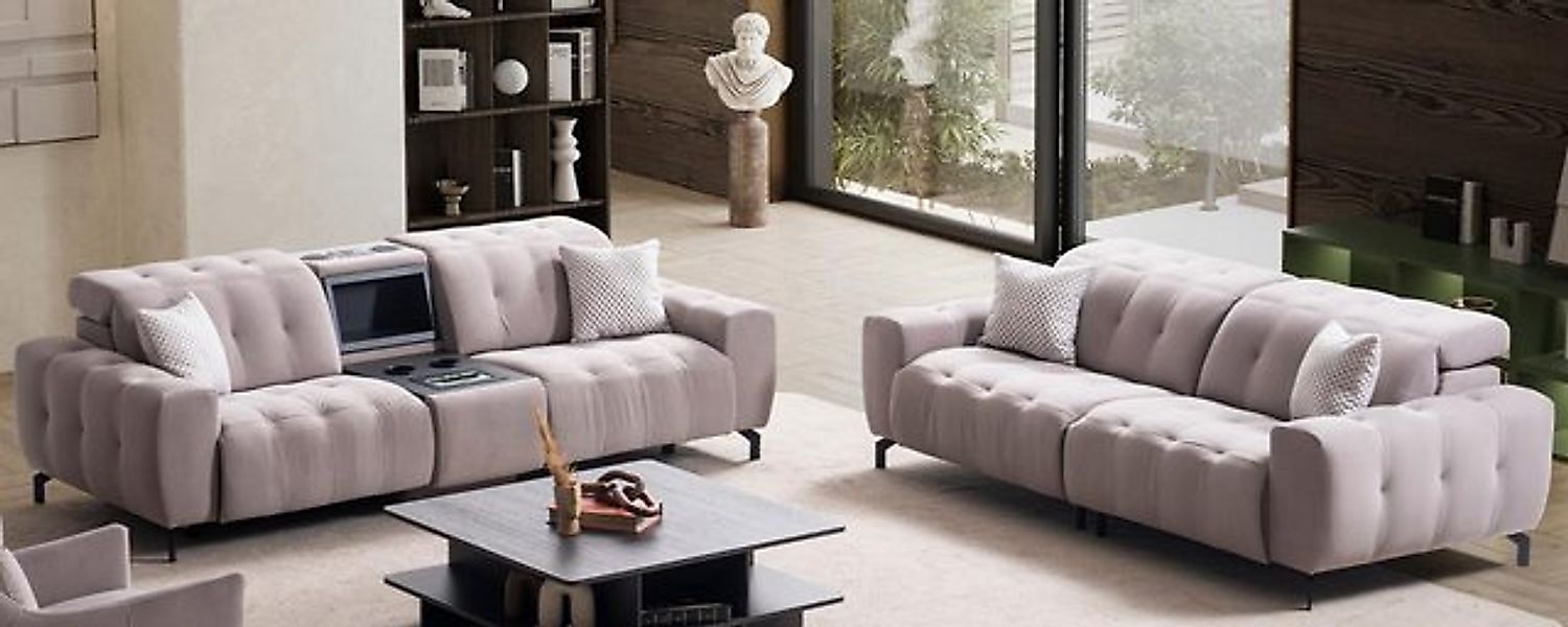 JVmoebel Sofa Sofagarnitur 2+2 Sitzer Set Design Sofa Polster Couchen Couch günstig online kaufen