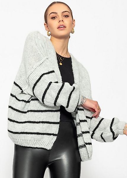 SASSYCLASSY Cardigan Lässiger Oversize Cardigan Damen günstig online kaufen