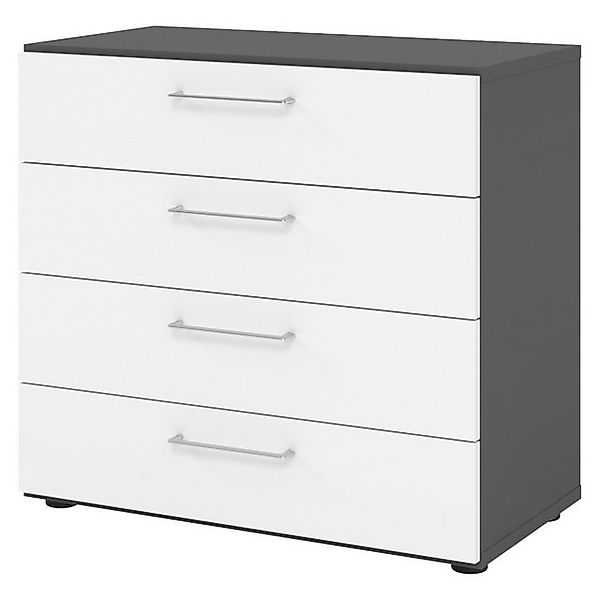 bümö Aktenschrank smart Schubladen Schrank - 4 Schübe Dekor: Graphit/Weiß günstig online kaufen