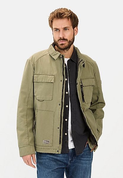 camel active Blouson mit Mehrtaschen-Design Langarm Doppelkragen Markenlogo günstig online kaufen