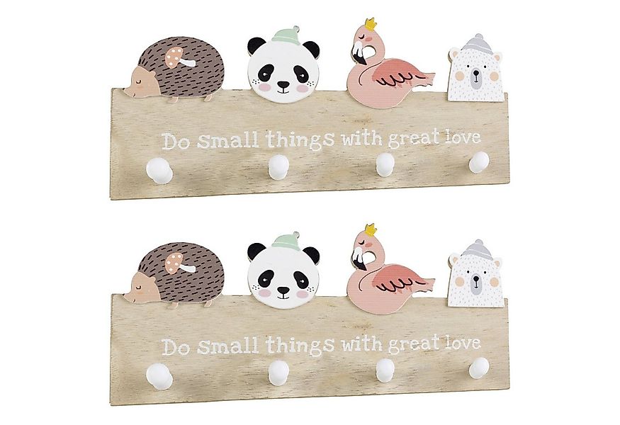 Garderobenleiste Wandgarderoben für Kinder, JONA, B 30 x H 12 cm, (2 St), T günstig online kaufen