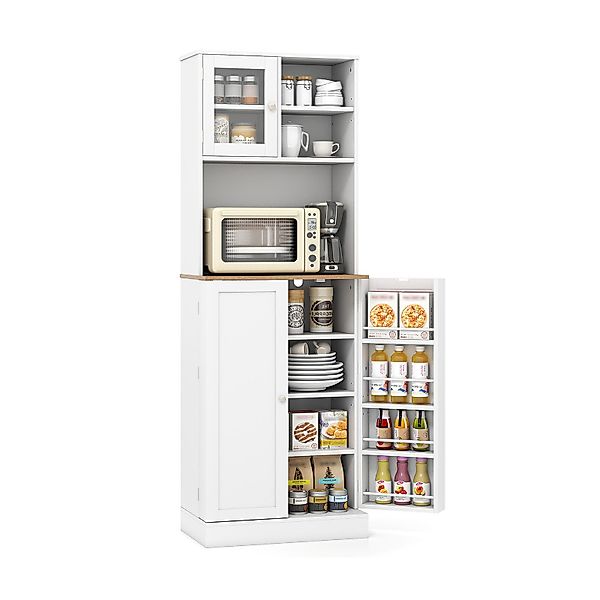 COSTWAY Küchenbuffet Küchenschrank mit Arbeitsplatte & günstig online kaufen