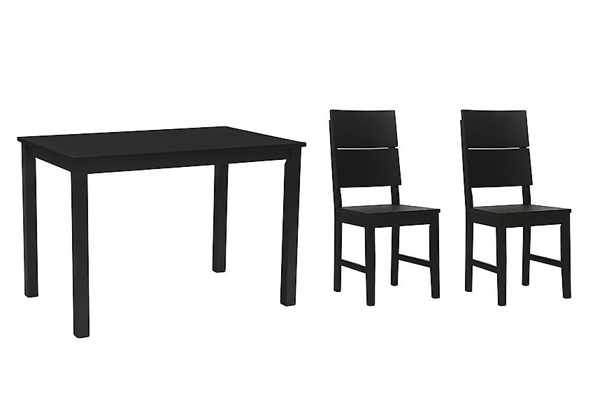 Woodroom Essgruppe Kota, (aus Hevea Massivholz, lackiert, Esstisch 110x70cm günstig online kaufen