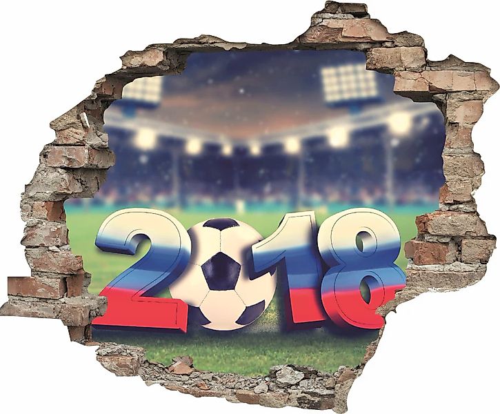 queence Wandtattoo "Fußball WM 2018", (1 St.), Wandsticker, Wandbild, selbs günstig online kaufen