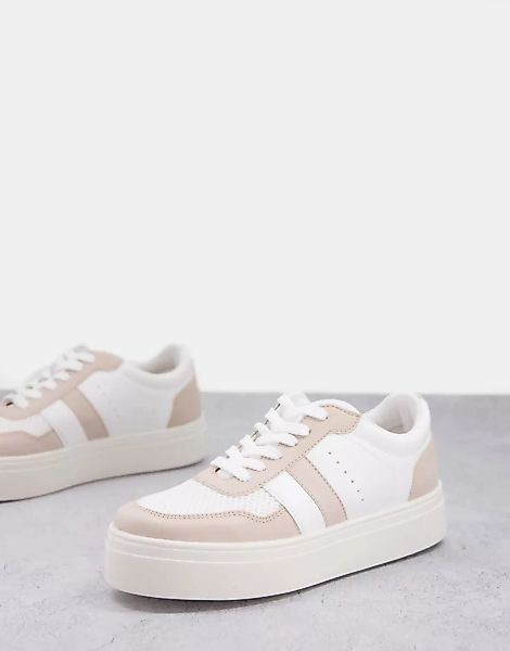 Schuh – Naia – Sneaker in Weiß und Altrosa günstig online kaufen