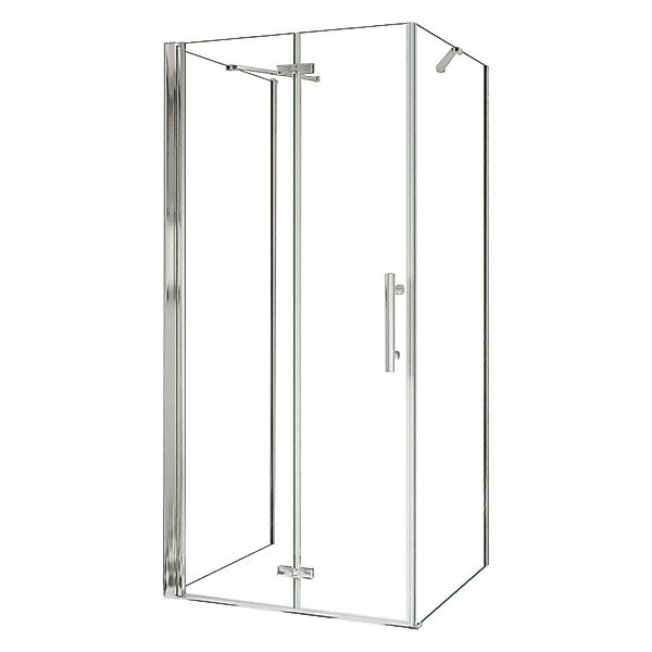 AICA U-Duschkabine Falttür 90x195cm Duschkabine Duschtür Drehtür mit 2x Sei günstig online kaufen