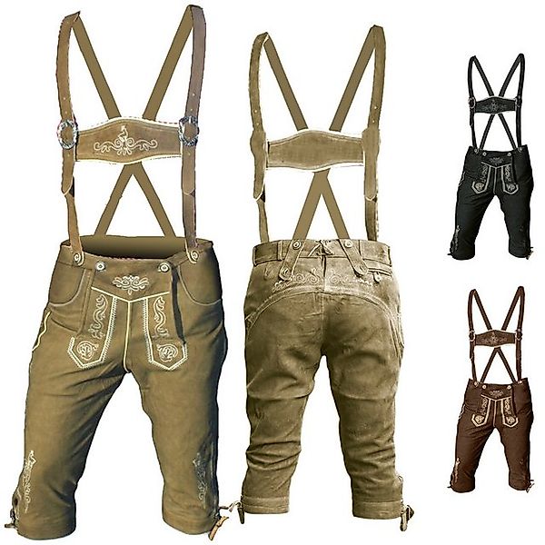 German Wear Trachtenlederhose GW800 Trachtenlederhose Ziegenvelour Kniebund günstig online kaufen