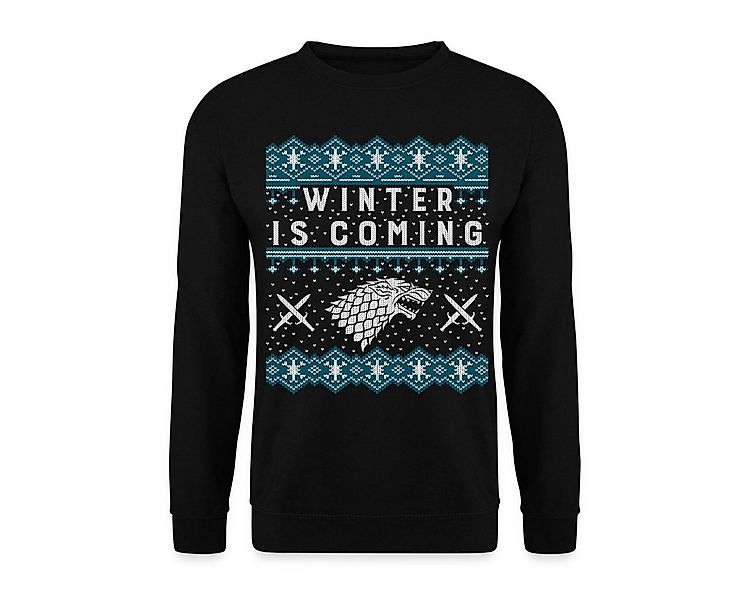 Spreadshirt Sweatshirt Game Of Thrones Winter Is Coming Weihnachtspulli Uni günstig online kaufen