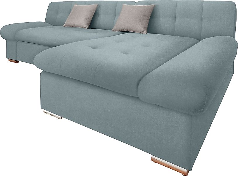 TRENDMANUFAKTUR Ecksofa "Reggae II, moderne Optik, Armteilverstellung, B/T günstig online kaufen