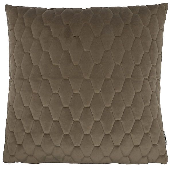 Kissenhülle Bobby 40 x 40 cm - gesteppter Samt in taube günstig online kaufen