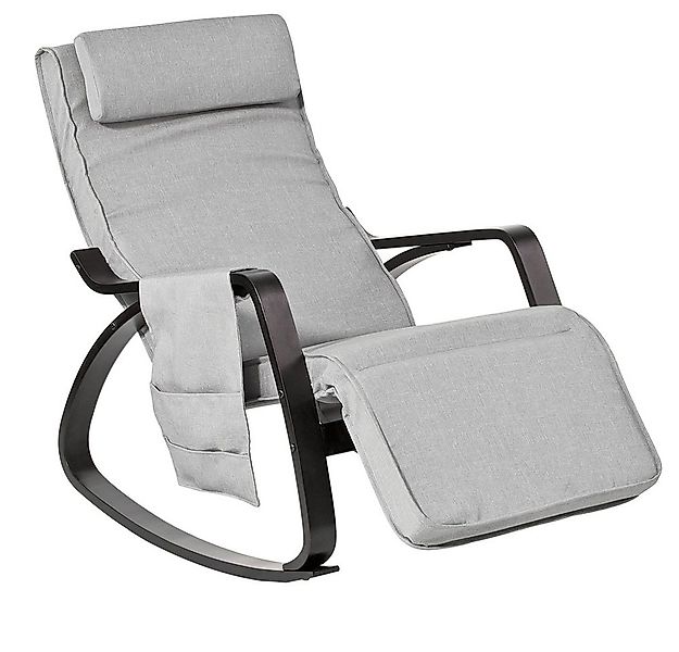SoBuy Schaukelstuhl FST20, Gepolsterter Schaukelsessel für Wohnzimmer & Sch günstig online kaufen