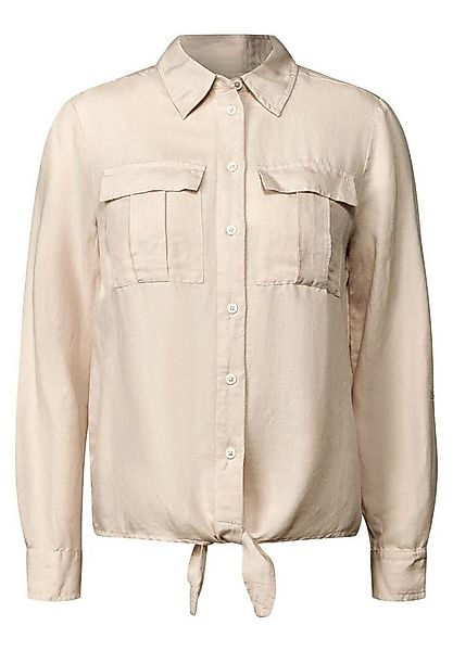 CECIL Blusenponcho Cecil / Da. Bluse / LINEN_LI/CV_ Solid Knot Blouse günstig online kaufen
