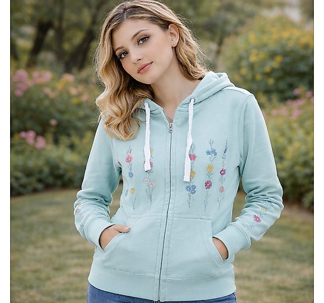 NexGenOutfits Hoodie Damen Fleece Pulli Kapuzenpullover Sweatjacke mit Reiß günstig online kaufen