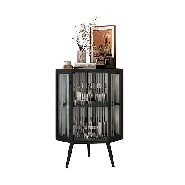 MODFU Eckschrank Stauraumschrank (mit Glastür & verstellbarem Regal, für Ba günstig online kaufen
