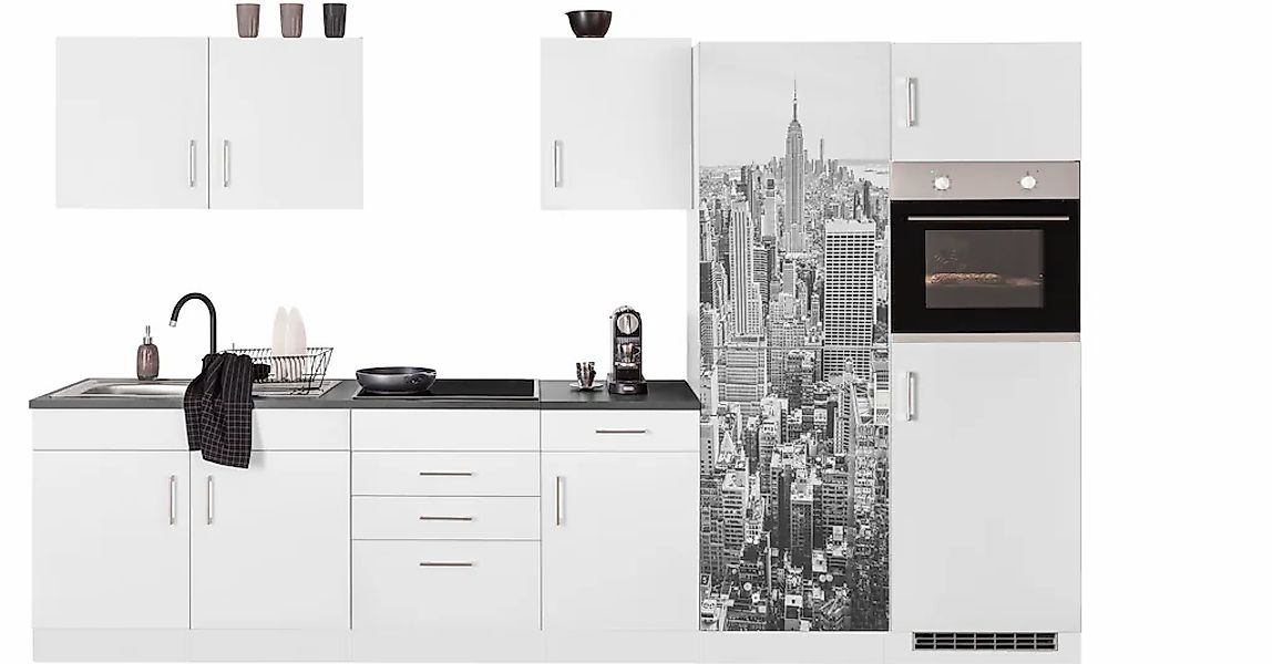 KOCHSTATION Küchenzeile "KS-Paris – Küchen mit einzigartigen Fotomotiven au günstig online kaufen