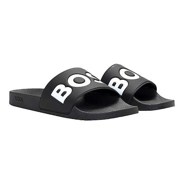 BOSS Aryeh Slid Badepantolette mit großem günstig online kaufen